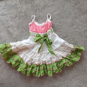 Ruffle Summer Dress for Baby Girls Size 12-18m